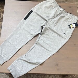 Reebok Light Gray Athletic Pants Size Large